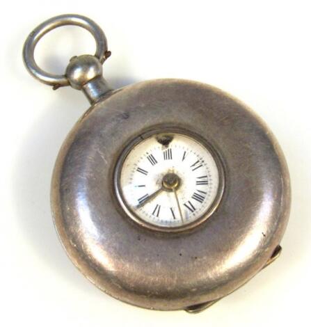 A 19thC gentleman's half hunter pocket watch