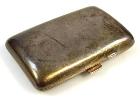 A George V silver cigarette case