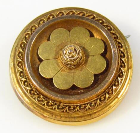 A Victorian memorial brooch