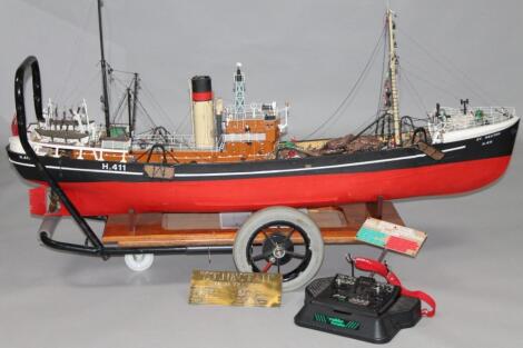 A realistic Faithful scale model of St Nectan Steam Trawler