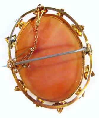 An early 20thC Italian shell cameo brooch - 2