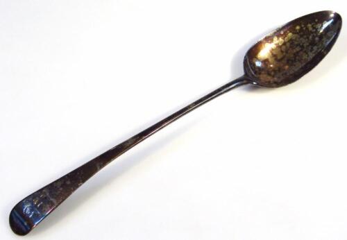 A George III silver serving spoon