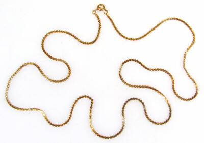 A slender link necklace