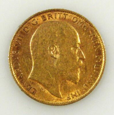 An Edward VII gold half sovereign - 2