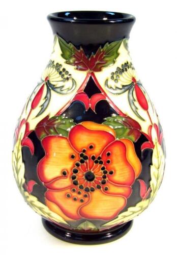 A Moorcroft vase by Rachel Bishop