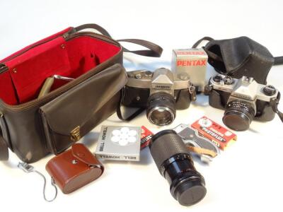 Various cameras and accessories