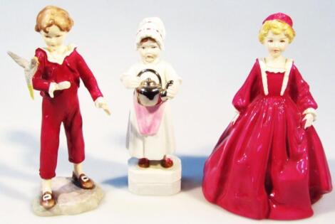 Three Royal Worcester figure