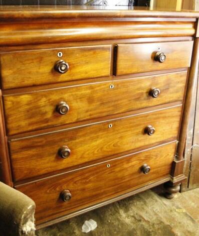 A Victorian mahogany chest