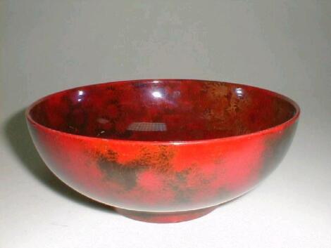 A Crown Ducal Spectria Flamb e9 circular bowl