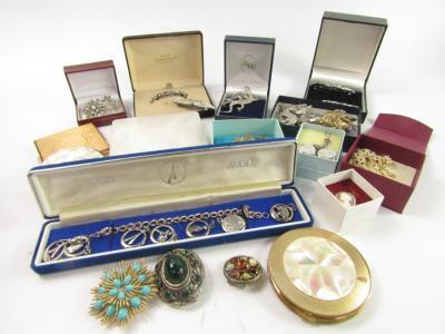 Silver and costume jewellery