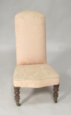 A Victorian mahogany nursing chair