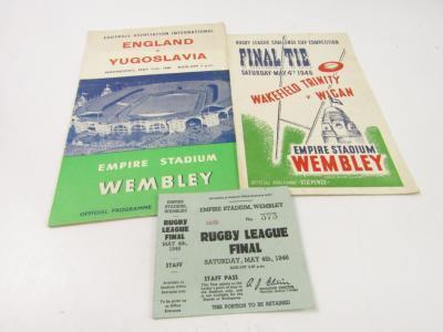 An FA International football programme