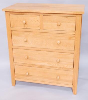 A light oak chest