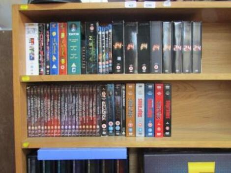 A quantity of DVD box sets