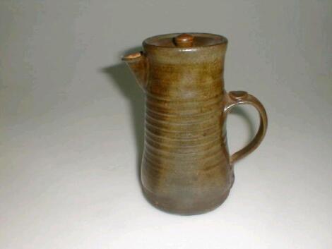 A St Ives stoneware coffee pot and cover