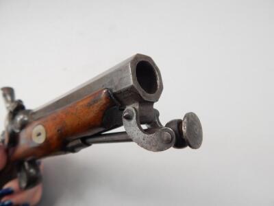 A late 18thC / early 19thC percussion pistol - 4