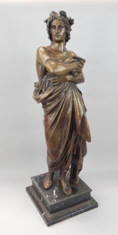 A late 19thC / early 20thC bronze figure