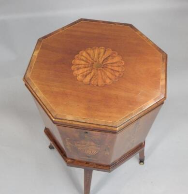 A 19thC mahogany and marquetry cellarette - 2