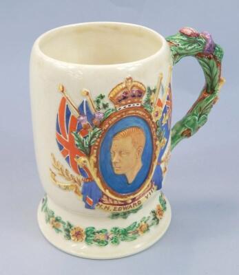 A Crown Devon Fieldings Edward VIII musical tankard