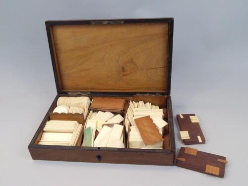 A 19thC marquetry and inlaid games box