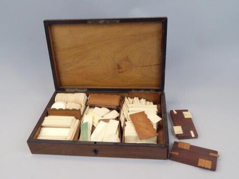 A 19thC marquetry and inlaid games box