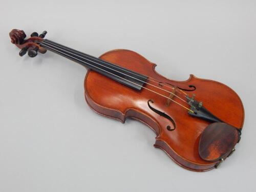 A late 19thC Violin by Walter H Mayson of Manchester