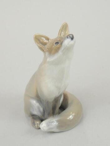 A Royal Copenhagen figure of a fox