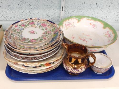 Various china plates