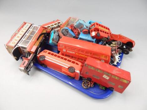 Various vintage toy cars