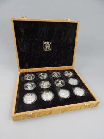 A Royal Mint Royal Heritage silver proof coin set