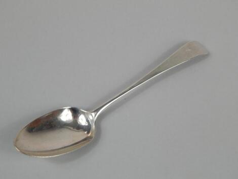 A George III silver tablespoon