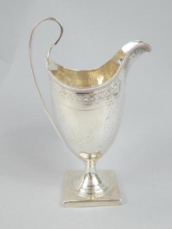 A William IV silver cream jug