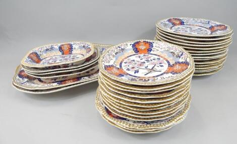 A Spode Imperial ironstone part dinner service