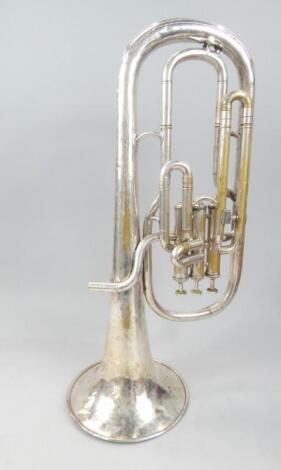 A French horn by J. Higham of Manchester