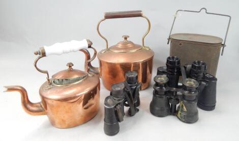 Various items of metal ware