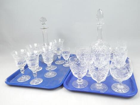 A quantity of cut glass