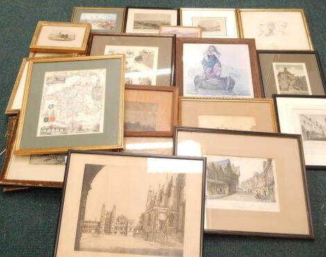 A large quantity of 19thC and later prints