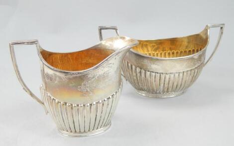 Two items of Victorian silver