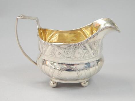 A George III silver cream jug