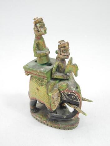 A 19thC Indian painted figure