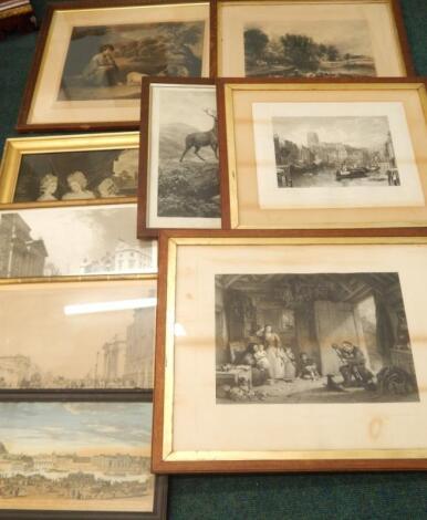 A quantity of 18thC and mainly 19thC prints