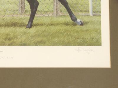 S.J. Wingate (20thC). Dancing Brave - Pat Eddery Up - 2