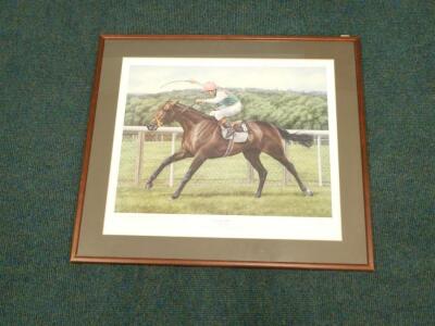 S.J. Wingate (20thC). Dancing Brave - Pat Eddery Up - 4