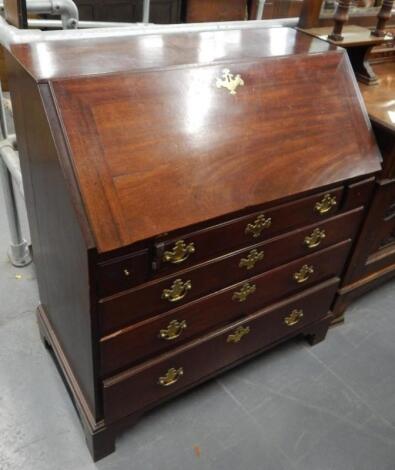 A George III mahogany bureau