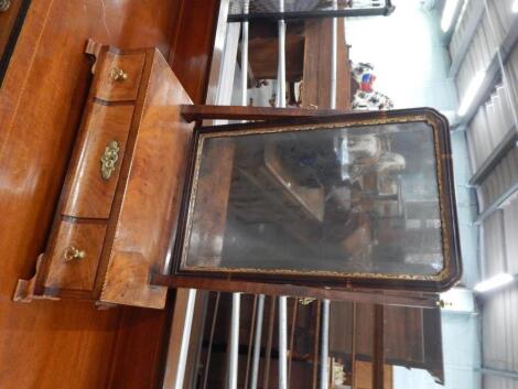 A 19thC mahogany dressing table mirror