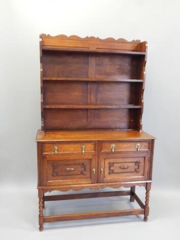 A 20thC oak dresser