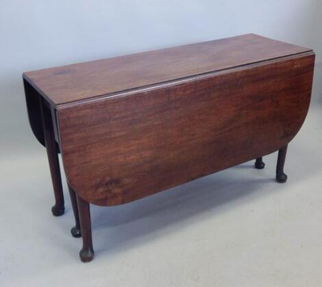 A 19thC mahogany drop leaf table