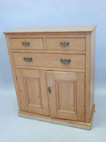 A pine side cabinet