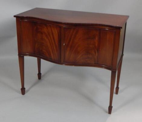 A small mahogany sideboard