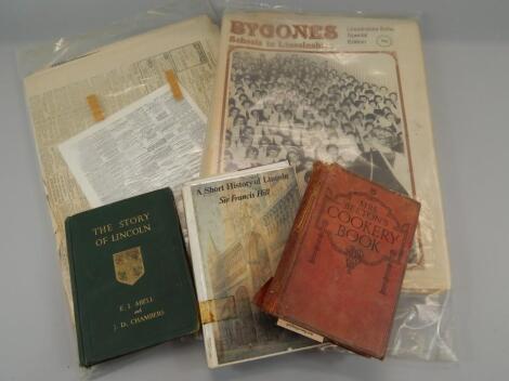 Various Lincolnshire and other Lincolnshire related books and ephemera etc.